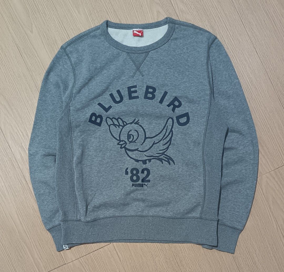 PUMA BLUEBIRD 1982 SWEATSHIRT (Category: Coats, Jackets and Outerwear) located in Cavite. Submitted by marcuz.lifestyle (Listing ID 1467017607, Image 1). Description: WIDTH:20.5 LENGTH:25 EXCELLENT CONDITION NO ISSUE COLOR RATE:9.5/10 MOP:GCASH DELIVERY COURIER:JNT LOCATION:IMUS CAVITE.
