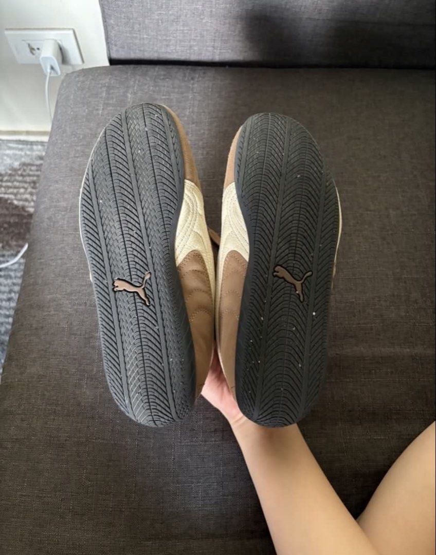PUMA SPEEDCAT BROWN (Category: Sneakers) located in Tarlac. Submitted by mvlgstn (Listing ID 1466976500, Image 3). Description: Original Puma Speedcat Brown Flaw seen on 5th photo, per i think need lang shoe cleaner para matangal fits 6-7 Women size For only 3,200.