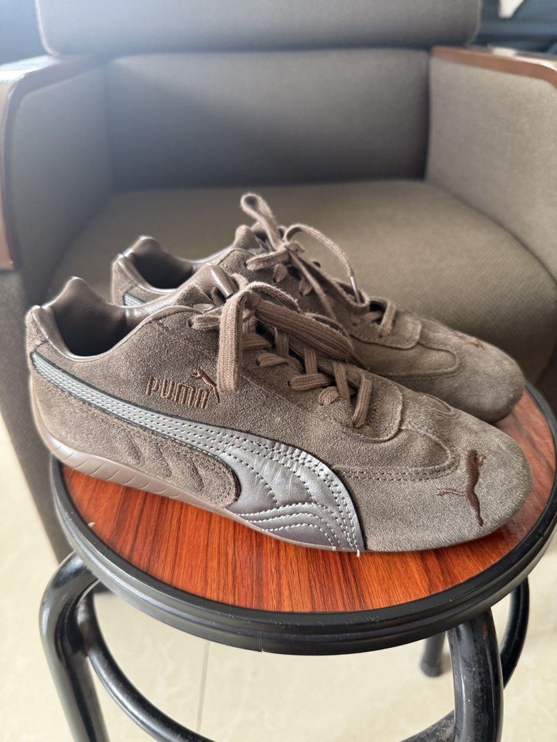 Puma Speedcat Chocolate Gum (Category: Sneakers) located in Lipa City. Submitted by lamostemelissa (Listing ID 1466981171, Image 2). Description: Decluttering Selling my puma speedcat in Chocolate Gum Bought in Billy's Japan With box Barely used.