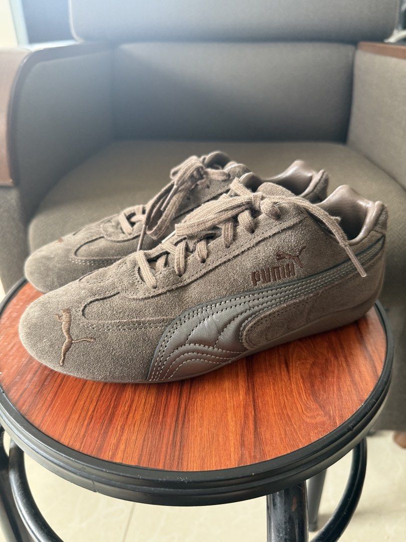 Puma Speedcat Chocolate Gum (Category: Sneakers) located in Lipa City. Submitted by lamostemelissa (Listing ID 1466981171, Image 1). Description: Decluttering Selling my puma speedcat in Chocolate Gum Bought in Billy's Japan With box Barely used.