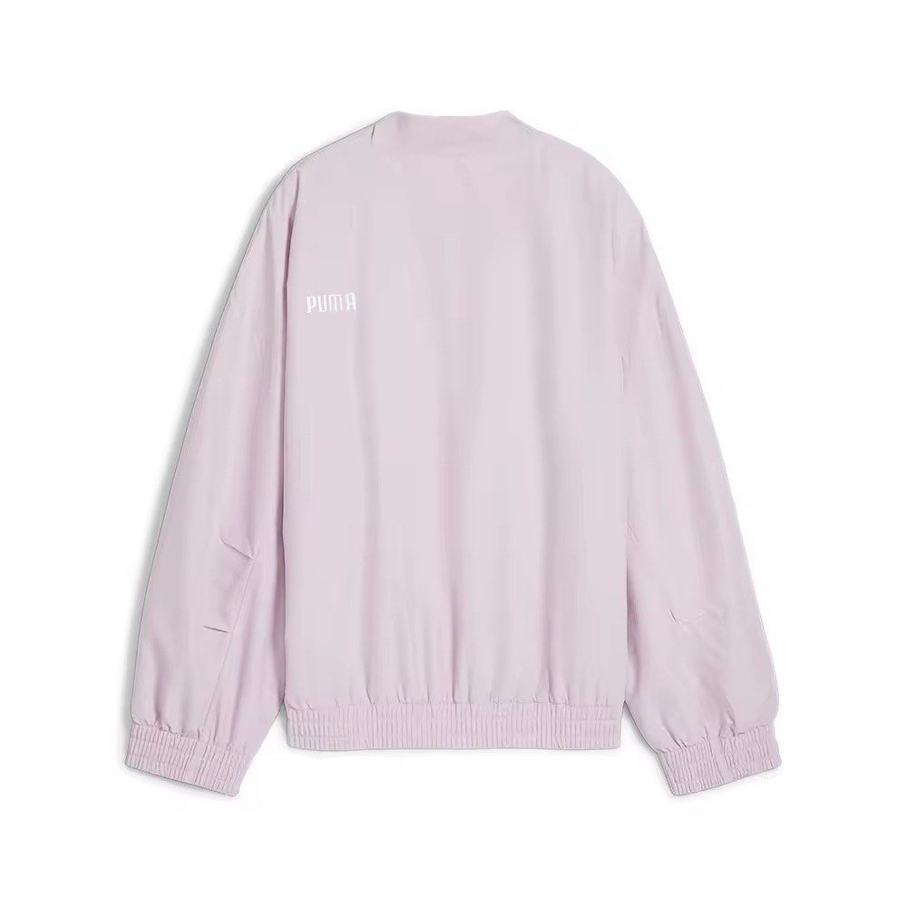 PUMA Women's Style Jacket Grape Mist S (Category: Coats, Jackets and Outerwear) located in Magalang. Submitted by lalalavieenrose (Listing ID 1467091361, Image 2). Description: - Brand: PUMA (100% Official Store Item) - Style: Women's zip-up jacket in Grape Mist colorway - Size: Small (Relaxed fit design) - Details: Zip-up front with ribbed collar and cuffs - Condition: Brand new with original retail tags (₱3,975 value).