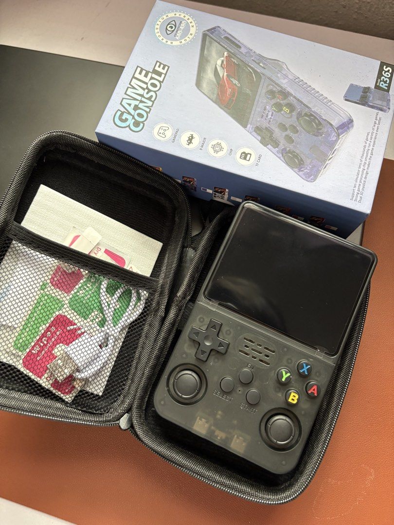 R36S Handheld Game Console with Case (Category: Nintendo) located in Manila. Submitted by aireenremoto (Listing ID 1467067489, Image 1). Description: Used once only..