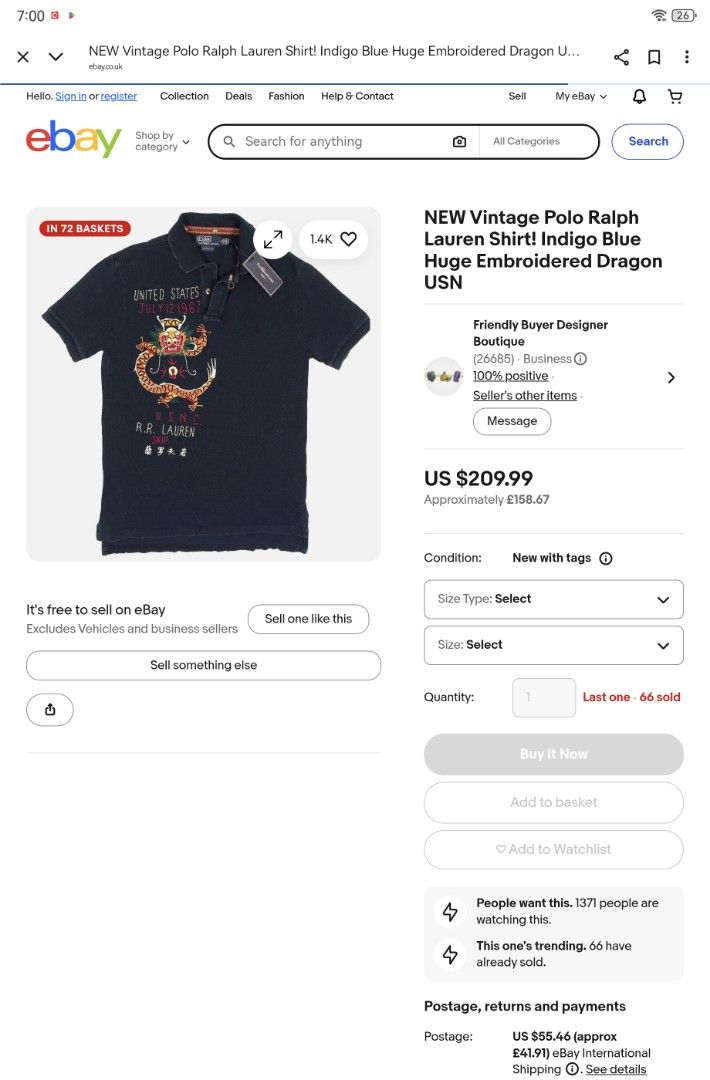 Ralph Lauren (Category: Tshirts & Polo Shirts ) located in Manila. Submitted by snooks1938 (Listing ID 1467166338, Image 1). Description: For Sale.. Vintage POLO RALPH LAUREN SHIRT RED huge EMBROIDERED DRAGON US SIZE MEDIUM CUSTOM FIT. THIS IS VERY RARE AND HARD TO FIND.. 100% AUTHENTIC OR MONEY BACK GUARANTEED.. PM ME FOR ANY QUESTIONS GLORY BE TO GOD.