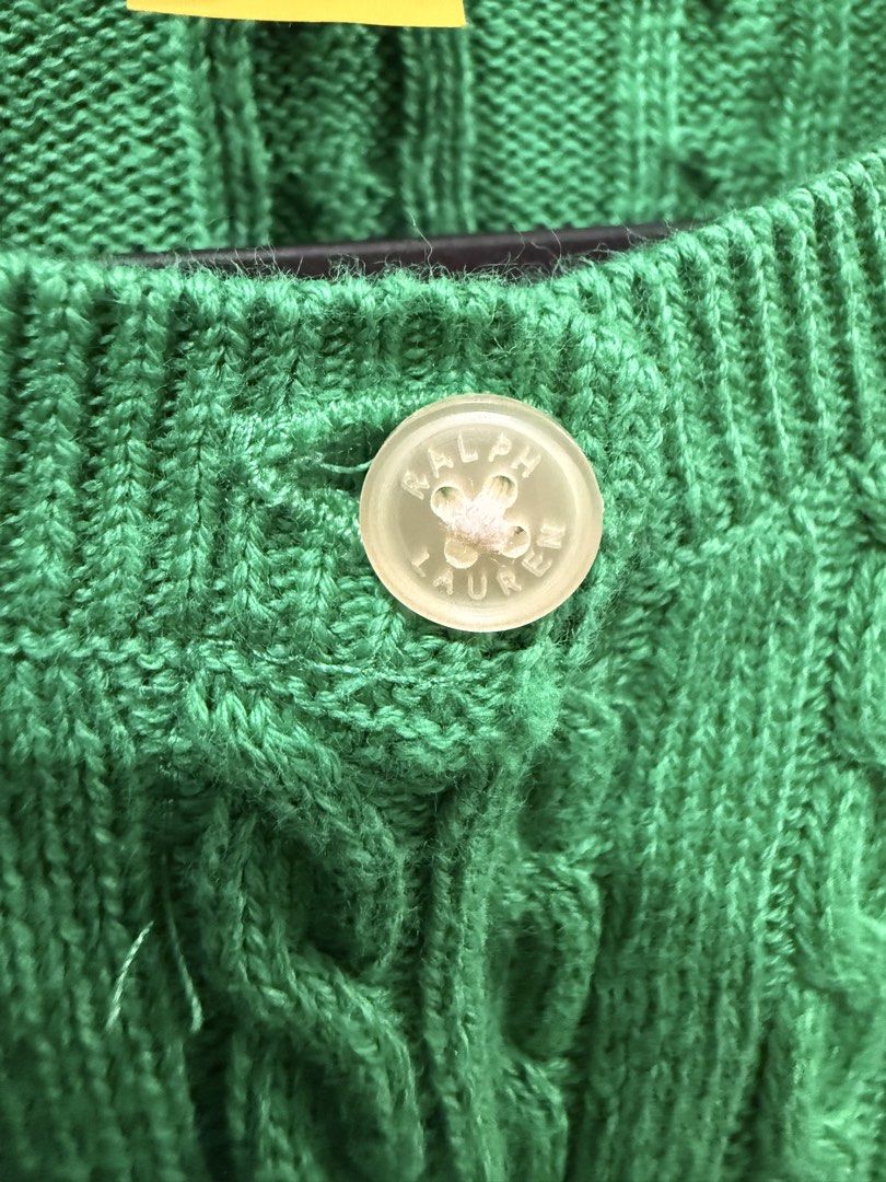 Ralph Lauren Cable Cotton Cardigan (Category: Coats, Jackets and Outerwear) located in Quezon City. Submitted by mine4now (Listing ID 1467128072, Image 3). Description: What: Authentic RALPH LAUREN CABLE COTTON CARDIGAN WITH QR CODE. Origin: BOUGHT IN THE US Size: XS- S Condition: Used Once. No inclusions RFS: DECLUTTERING Shipping fee: PAID by the buyer No: COD Courier: lbc, grab or lalamove J&T — if not busy MOP: Gcash, maya or online banking *