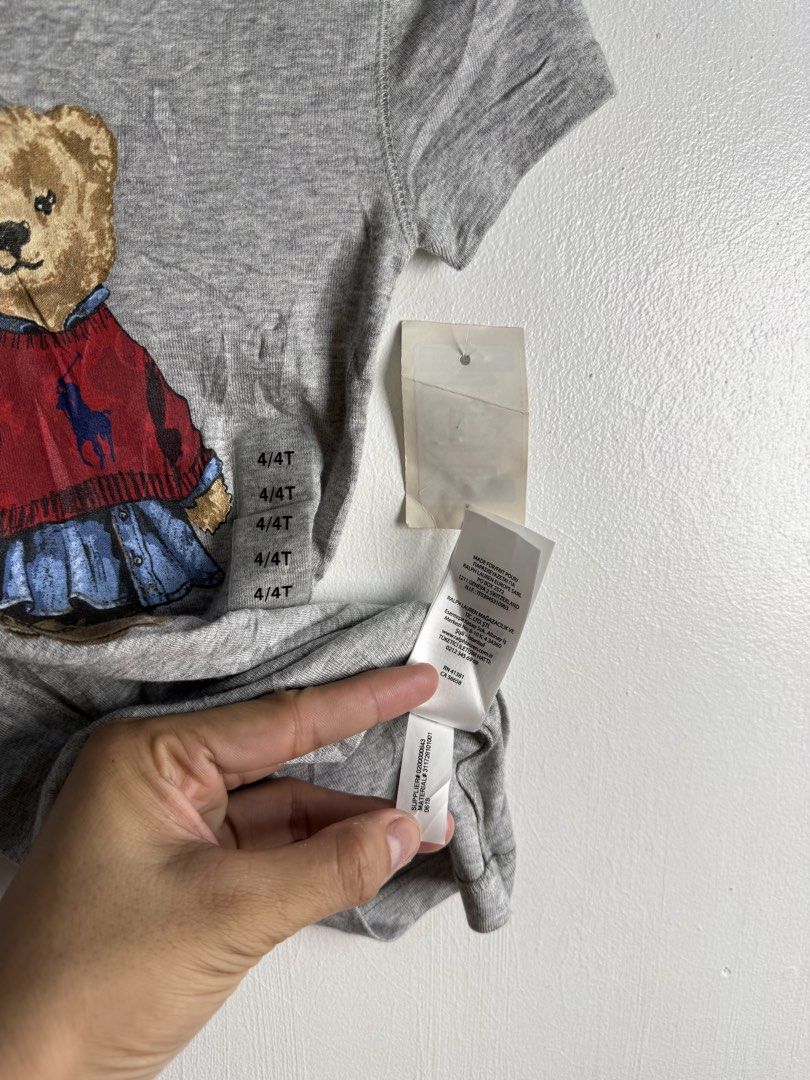 Ralph Lauren polo bear shirrt (Category: Babies & Kids Fashion) located in Daraga. Submitted by mirandillaadrian (Listing ID 1467103661, Image 3). Description: Authentic Pang 4 yrs old women No issue 10/10.