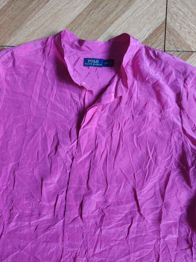 RALPH LAUREN SATIN POLO LONGSLEEVES (Category: Longsleeves) located in Marikina City. Submitted by kingdrel (Listing ID 1467084007, Image 2). Description: RALPH LAUREN SATIN POLO LONGSLEEVES W 23 L 27.5 VERYGOOD CONDITION NO ISSUE COLORATE 9.5-10.
