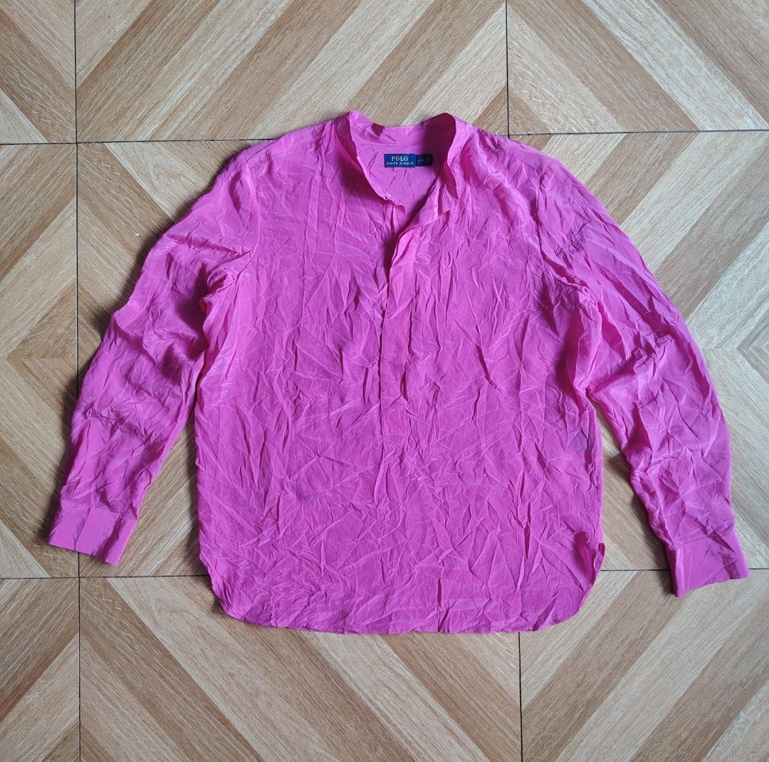 RALPH LAUREN SATIN POLO LONGSLEEVES (Category: Longsleeves) located in Marikina City. Submitted by kingdrel (Listing ID 1467084007, Image 1). Description: RALPH LAUREN SATIN POLO LONGSLEEVES W 23 L 27.5 VERYGOOD CONDITION NO ISSUE COLORATE 9.5-10.