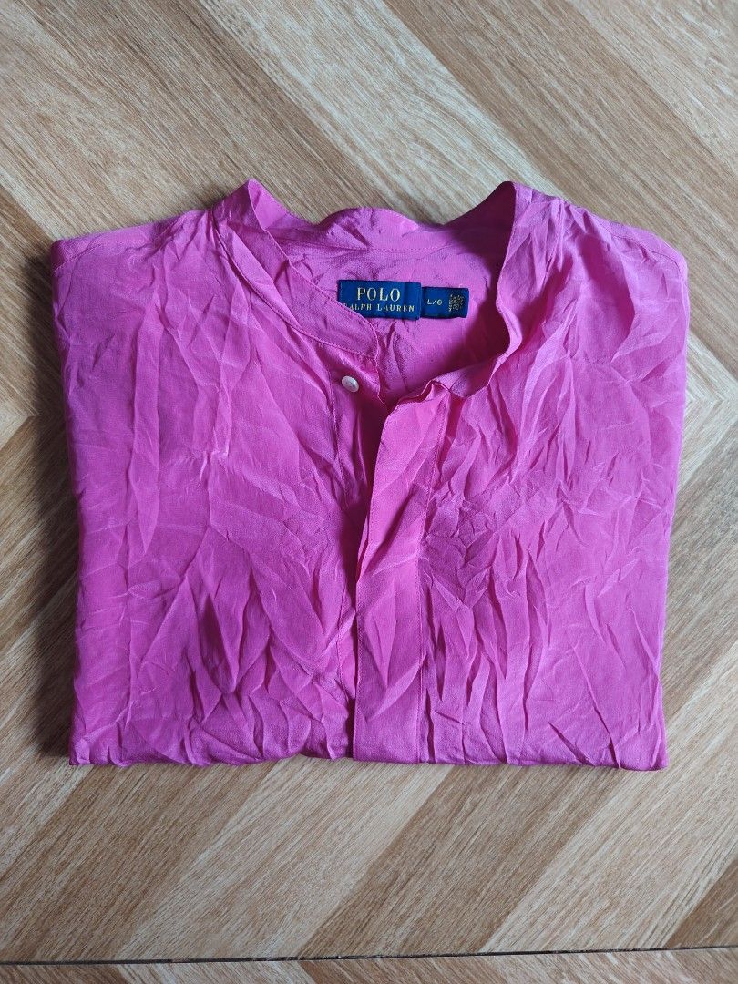 RALPH LAUREN SATIN POLO LONGSLEEVES (Category: Longsleeves) located in Marikina City. Submitted by kingdrel (Listing ID 1467084007, Image 3). Description: RALPH LAUREN SATIN POLO LONGSLEEVES W 23 L 27.5 VERYGOOD CONDITION NO ISSUE COLORATE 9.5-10.