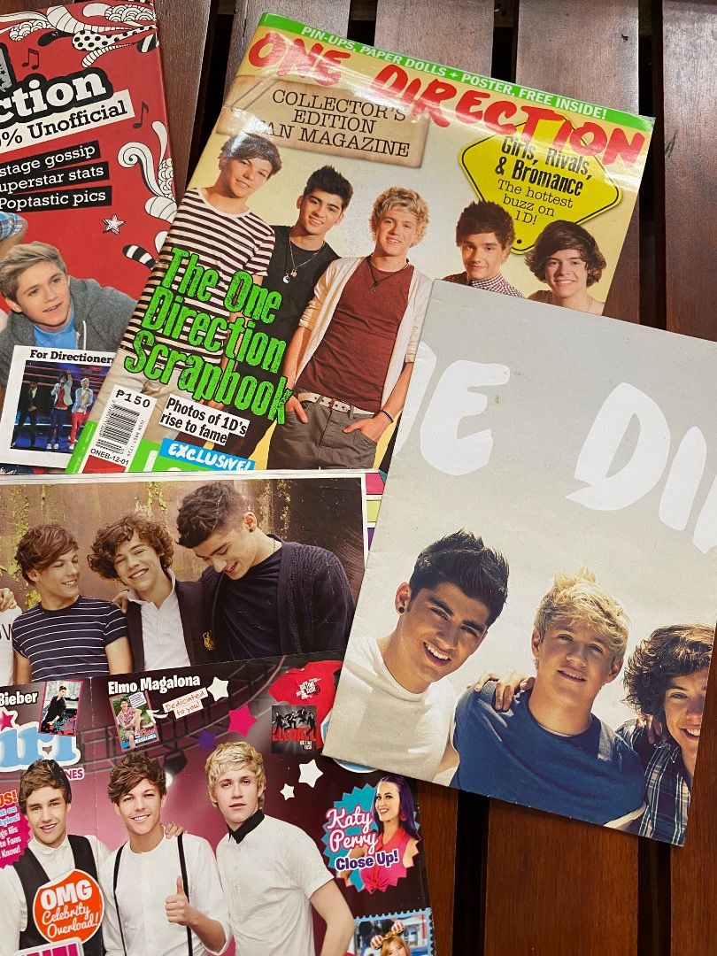 RARE One Direction Collectibles (Category: Western Merchandise) located in Pateros City. Submitted by strawberhyun (Listing ID 1467009503, Image 3). Description: - 1D fan merch bundle for true Directioners - Includes: All About One Direction book, The One Direction Scrapbook, Total Girl magazine, and fan mags - Freebie: Small tattoo - Great addition to any 1D collection - Mode of Payment: Maya and MariBank - Shipping via J&T Express .