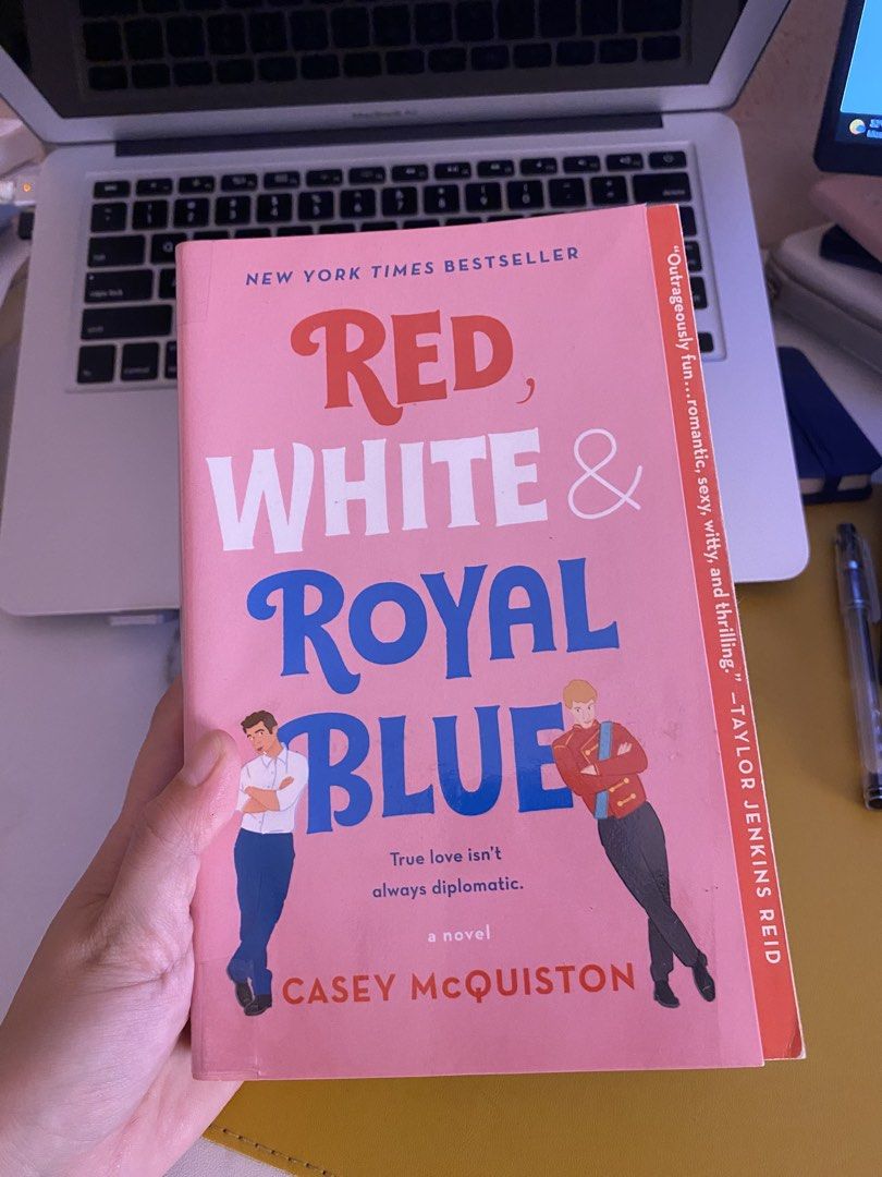 Red, White & Royal Blue by Casey McQuiston (Category: Storybooks) located in Tabaco. Submitted by luckymoon17 (Listing ID 1467057179, Image 1). Description: - Title: Red, White & Royal Blue by Casey McQuiston - Edition: Paperback (Popular pink cover with signature title and illustrations) - Genre: Contemporary Romance - Condition: Read once, well-maintained - Flaws: Clean pages, intact spine, only light shelf wear.