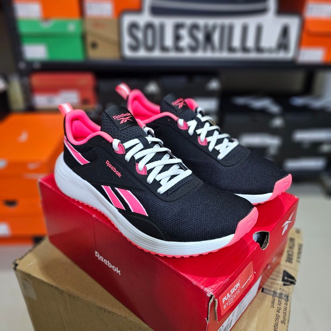 Reebok Lite Plus womens (Category: Sneakers) located in Ligao. Submitted by bboyemvil55654 (Listing ID 1467134619, Image 2). Description: 🔥LastPairSALE!🩷 LITE PLUS 4 Womens Daily Trainer, Easyrun,Lightweight, Comfy Regfit Neutral Size: 39euro/ 8.5us/ 25.5cm ✅️ 1995.00 saleprice ❌️ 3395.00 srp FreeShippingNationwide😍 (Paymentfirst) ----------------------------------------------------- ✔️GuarateedAuthentic*100% ✔️BrandNew w/Box ✔️Money back if p