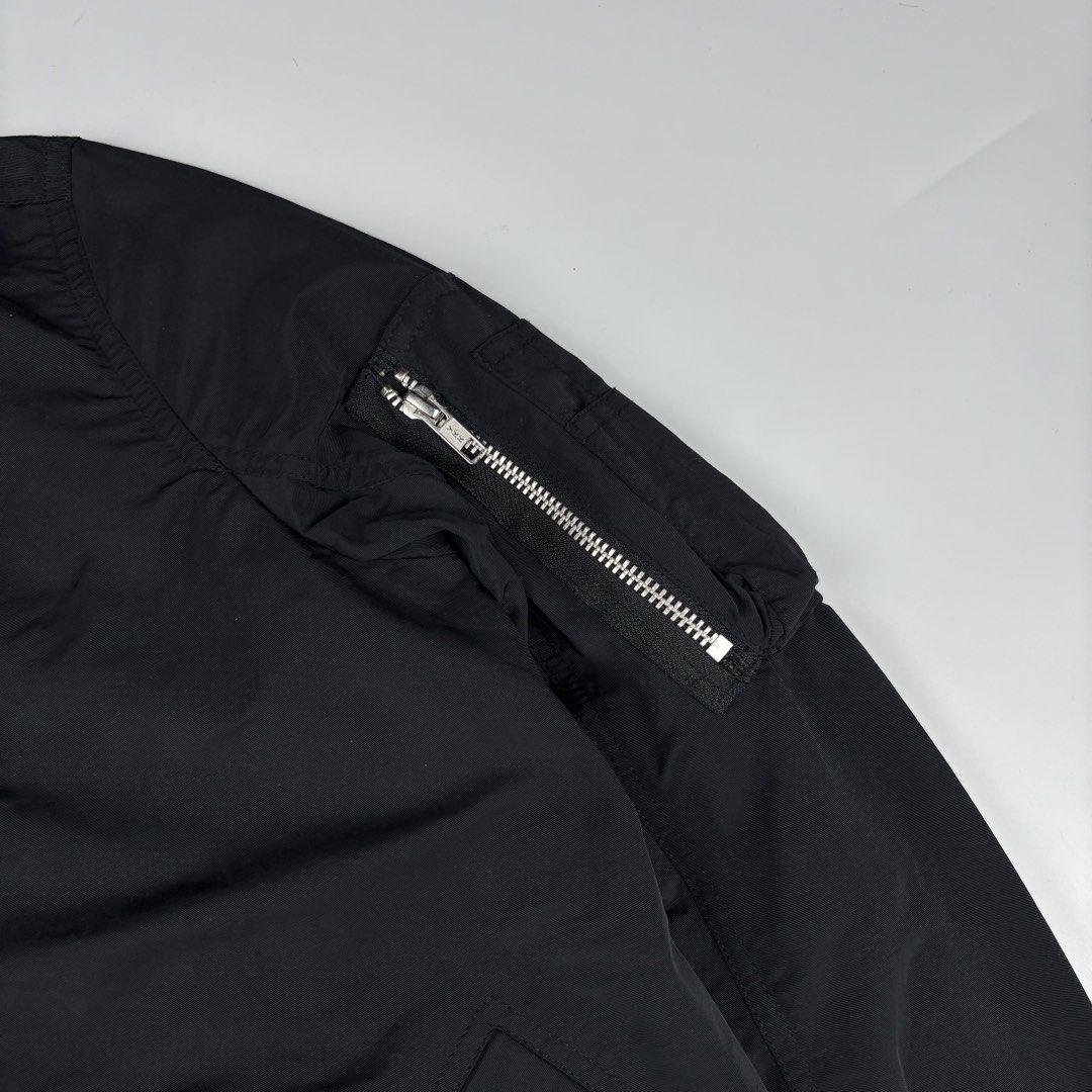 Rick Owens - Mainline - MA-1 Slim Bomber Jacket (Category: Luxury Apparel) located in Bacolod City. Submitted by cast.archives (Listing ID 1467115073, Image 2). Description: Rick Owens - Mainline - MA-1 Slim Bomber Jacket Size: Small to Medium Condition: Good Flaw: Sign of used.