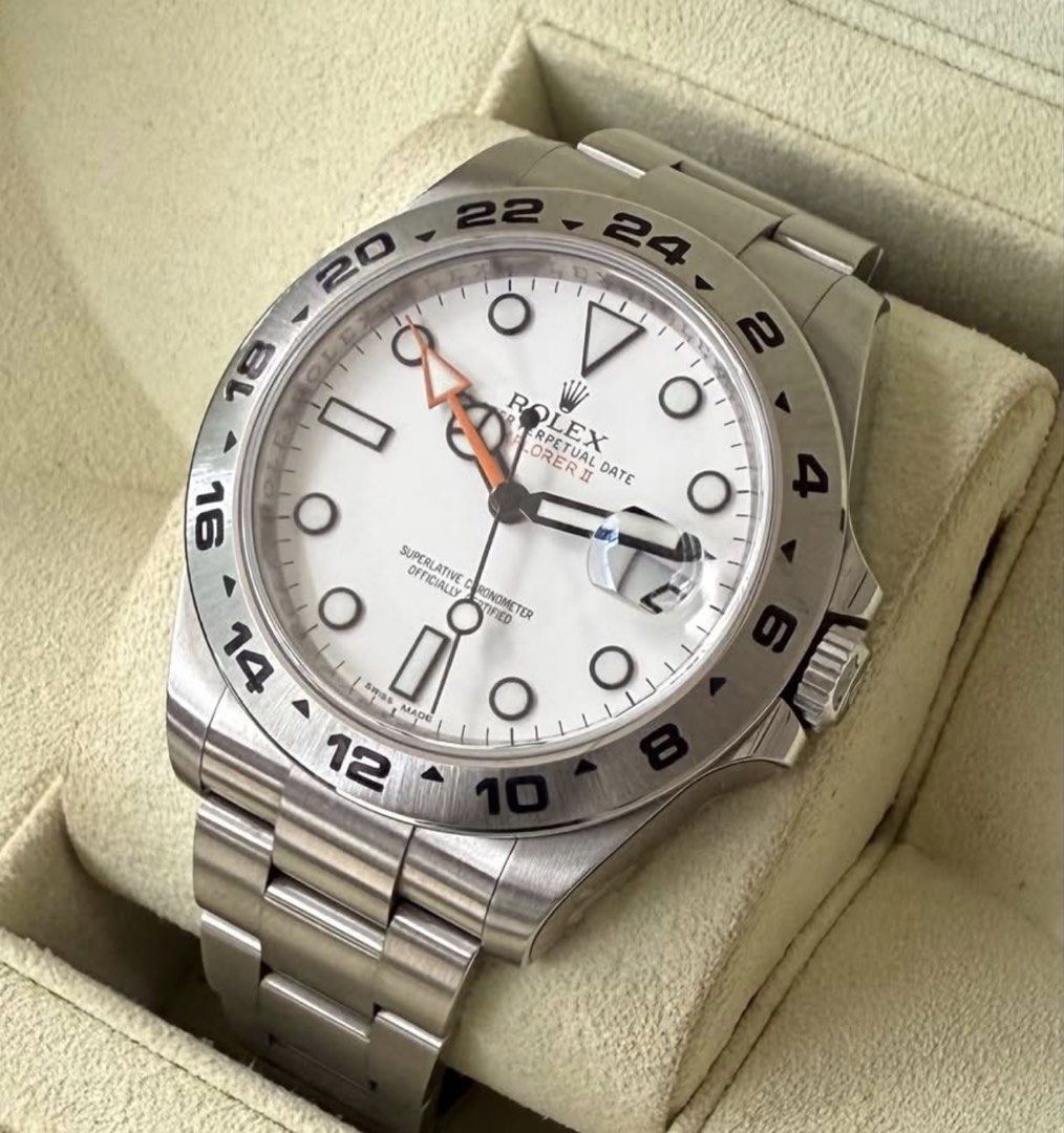 Rolex Explorer 2 Polar (Category: Luxury Watches) located in Quezon City. Submitted by pedro_demain (Listing ID 1467116368, Image 3). Description: Rolex Explorer 2 Ref 216570 42mm With box,manual & card With yourtime authentication receipt 2013 year model Qc & Bgc area 09955225741.