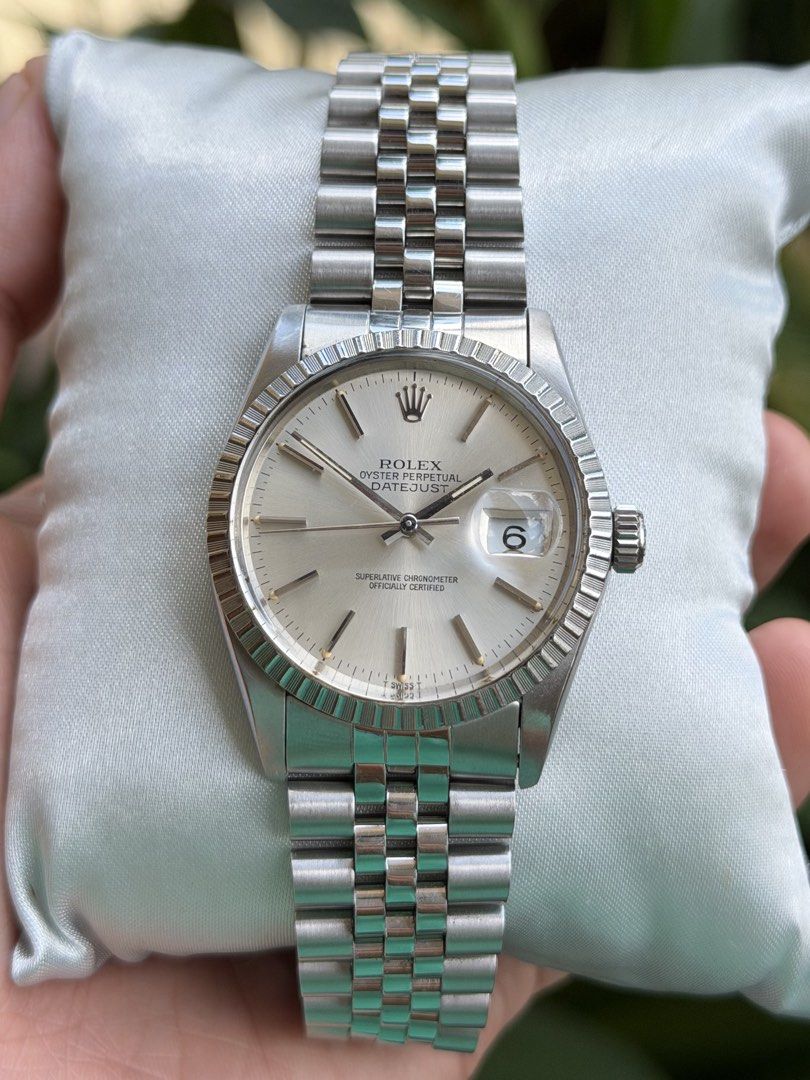 Rolex Oyster Perpetual Datejust (Category: Luxury Watches) located in Manila. Submitted by g.michael (Listing ID 1461409242, Image 1). Description: Rolex Datejust 36mm Reference: 16030 Year 1984 Acrylic crystal Quickset date function All original & period correct 18 links Recently serviced Very good condition Guaranteed authentic but open for authentication Price: 240,000.