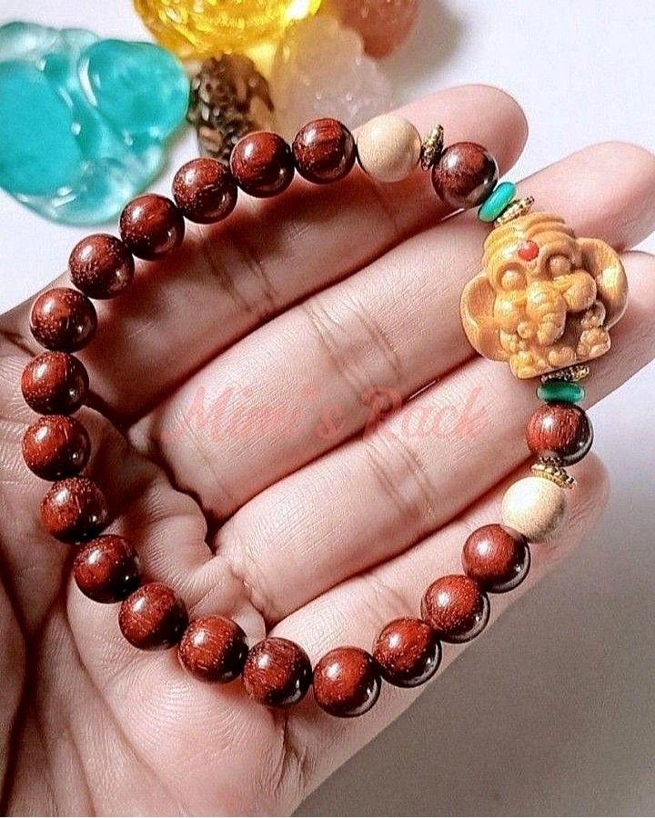 ROSEWOOD WITH ELEPHANT CHARM BRACELET (Category: Bracelets) located in Taguig. Submitted by mimisrack (Listing ID 1467120428, Image 2). Description: 🤎Earthy grounding bracelet paired with strength and good luck symbolism -Rosewood beads symbolize grounding, warmth, and natural balance -Elephant charm represents wisdom, strength, protection, and good fortune -Encourages patience, stability, and steady progress -Promotes calm energy and practical 