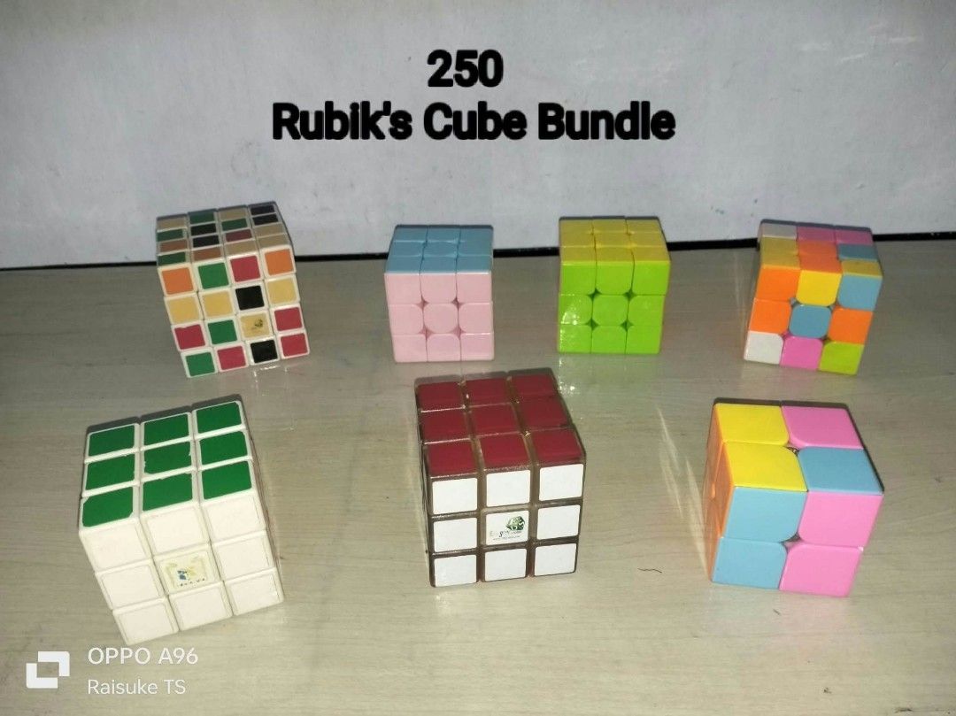 Rubik's Cube Bundle (Category: Interactive Toys) located in Taguig. Submitted by raisuketoysshop (Listing ID 1467085023, Image 1). Description: PTPA NEW ARRIVAL!!.. PLEASE RESPECT POST AND PRICES.. Tested working and in good condition.. Secondhand Items Declared as is pa din po Pm for demo video What you see is what you get.. Please manage your expectations.. +40% COD Sho pee Check Out (sho pee fee+Tax+shipping materials) +40 Pesos For Check Out 