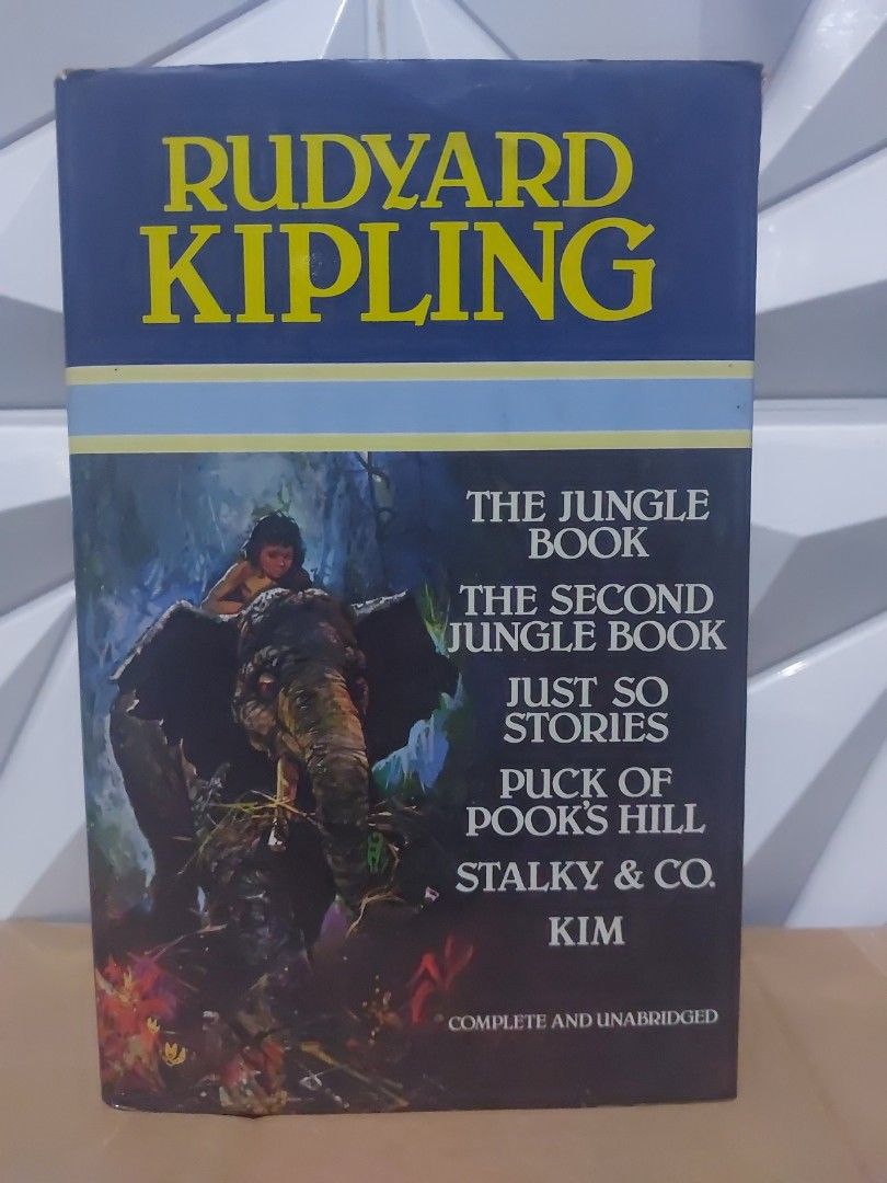 RUDYARD KIPLING — Selected Works Omnibus (Category: Storybooks) located in Cainta. Submitted by giftshopbyyui (Listing ID 1467136468, Image 1). Description: Hardbound • Vintage • Complete & Unabridged ✨ BOOK DETAILS Author: Rudyard Kipling Genre: Classic Literature / Adventure / Short Stories 🐅 Format: Hardcover Omnibus Origin: Published in the United Kingdom 🇬🇧 Condition: Preloved vintage hardbound — pages clean, binding tight. Minor signs of