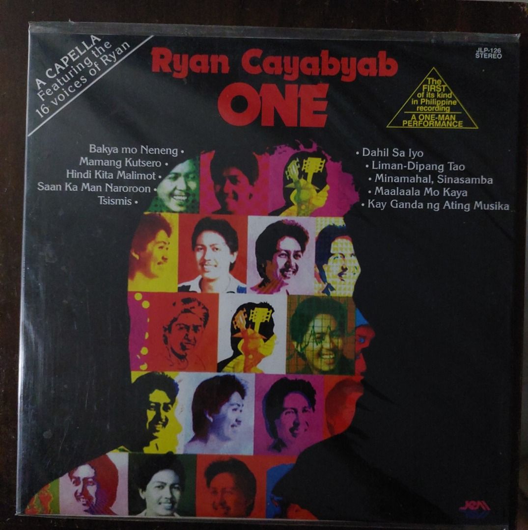 Ryan Cayabyab ONE Vinyl LP Record (Category: Vinyls) located in Quezon City. Submitted by safefish_95f205 (Listing ID 1467030112, Image 1). Description: - Rare Ryan Cayabyab ONE vinyl record (JLP-126 stereo pressing by Jem Recording Co.) - Features amazing 16-voice a cappella OPM tracks including Bakya Mo Neneng and Dahil Sa - Perfect addition to any OPM vinyl collection.