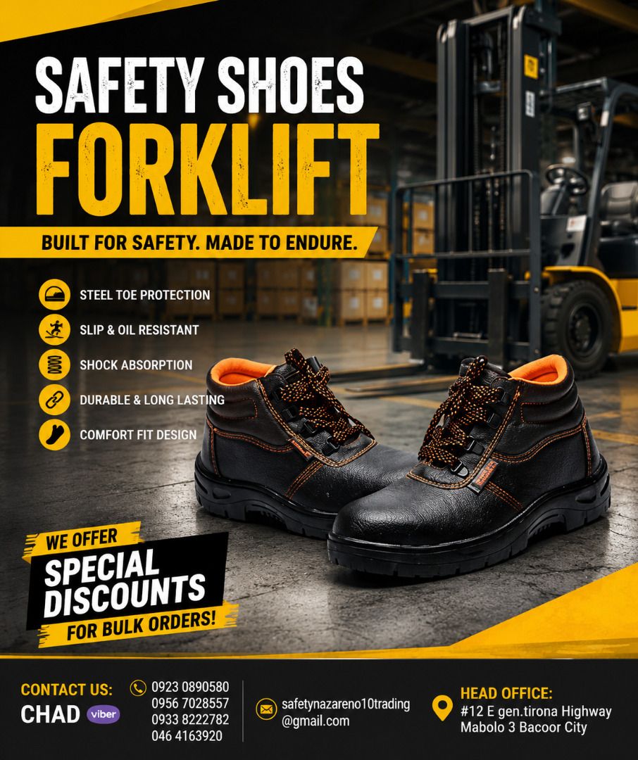 safety shoes forklift (Category: Industrial Equipment) located in Bacoor. Submitted by __CLaude__ (Listing ID 1466996446, Image 1). Description: .