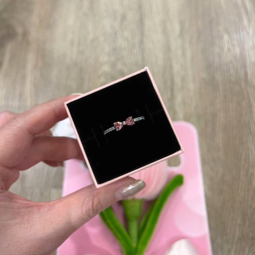 SALE❗Pandora Sparkling Pink Bow Ring (Category: Rings) located in Manila. Submitted by badaloves_u (Listing ID 1467152114, Image 2). Description: - 💯 Authentic Pandora with Authenticity ALE marks - FREE Box and Paper bag 🛍️ - ✨ FREE Cleaning to any Pandora Store 🛵 LALAMOVE courier for same day delivery 🚚 J&T provincial courier.