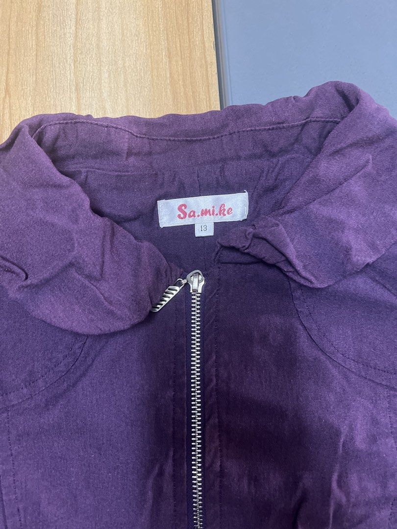 PURPLE COAT (Category: Coats, Jackets and Outerwear) located in Bulacan. Submitted by Domozz (Listing ID 1467037004, Image 2). Description: Length 26 Width 20 Women coat Medium to large Used it in Hongkong .