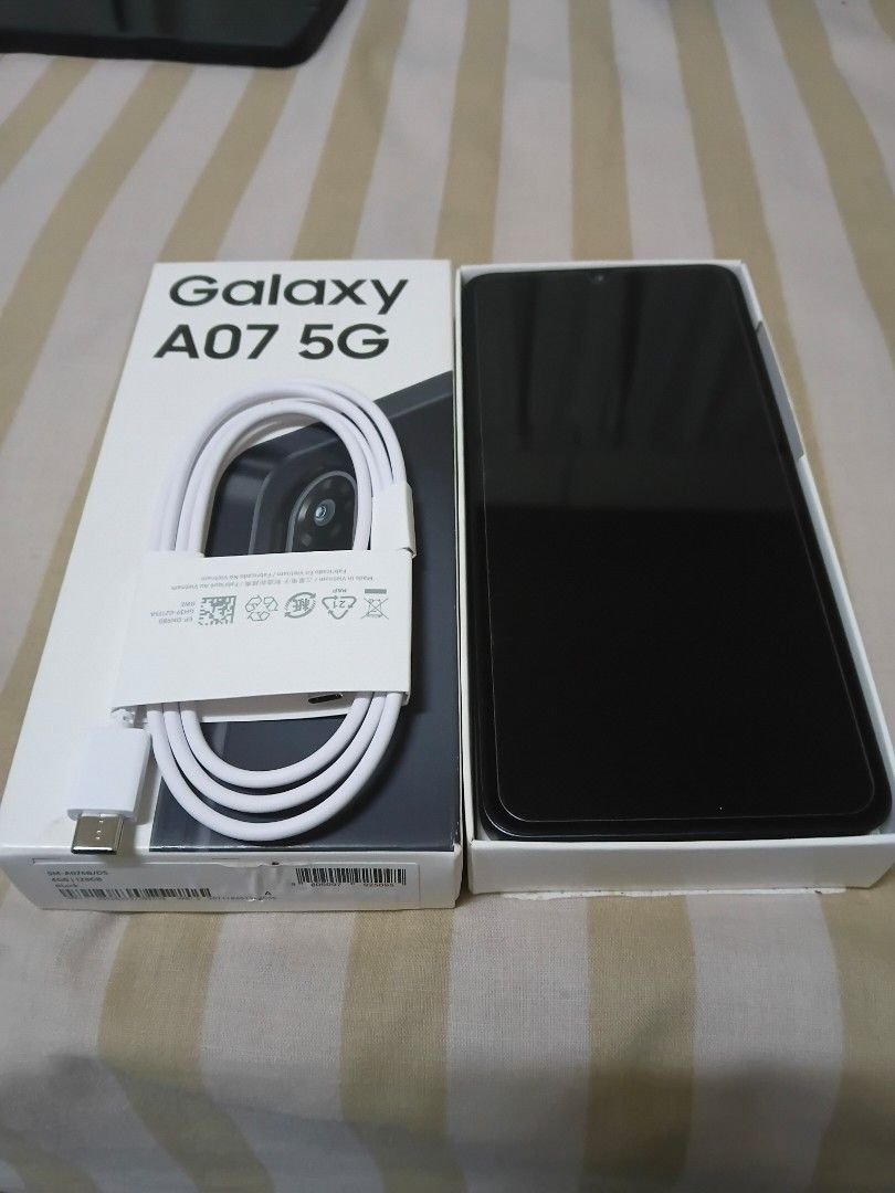 Samsung Galaxy A07 G (Category: Samsung) located in Paranaque City. Submitted by ramon111_56 (Listing ID 1467021367, Image 1). Description: Samsung Galaxy A07 128 Gb/ 4 Gb In Good Working Condition Inclusion: Box, Unit, Manual. and Charging Cable Price: 6K Location: Merville, Paranaque .