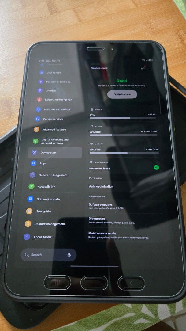 Samsung Galaxy Tab Active 5 5G 6/128 (Category: Samsung) located in Calamba. Submitted by black2018 (Listing ID 1467023244, Image 2). Description: - 99% smooth - no issues - with free original spare battery - comes with original Samsung case and Spen - last price posted.