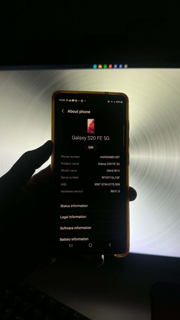 Samsung S20 FE 5G 120Hz (Category: Samsung) located in Manila. Submitted by stuffseller444 (Listing ID 1467148297, Image 3). Description: Location : Tondo, Manila Can do meetups RFS : Need to get new phone and for school :) Info : Samsung S20 FE 5G Open Line 120hz PHONE IS HEALTHY !!.