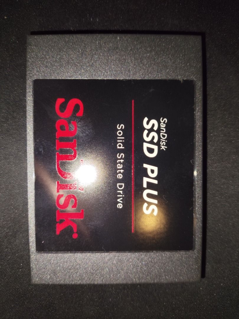 SanDisk SSD PLUS 2.5 inch Solid State Drive (Category: Hard Disks & Thumbdrives) located in Las Pinas. Submitted by carlosmor12037 (Listing ID 1467056372, Image 1). Description: - SanDisk SSD PLUS storage drive - Fully tested and working normally - Tested read speeds up to 551 MB/s - Tested write speeds up to 472 MB/s - Tested in both Linux and Windows (CrystalDisk on Windows and Kdiskmark on Linux) - Ideal upgrade for older laptops or desktops -