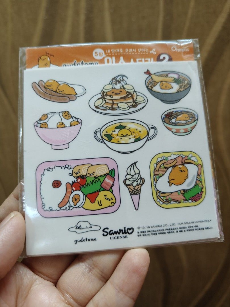 Sanrio Gudetama Stickers (Category: Stationery & School Supplies) located in Santa Rosa. Submitted by mmps249.1 (Listing ID 1467060649, Image 2). Description: Crossposted Mine now, pay now shipping courier: JRS only Gcash payment upon order No reservations.