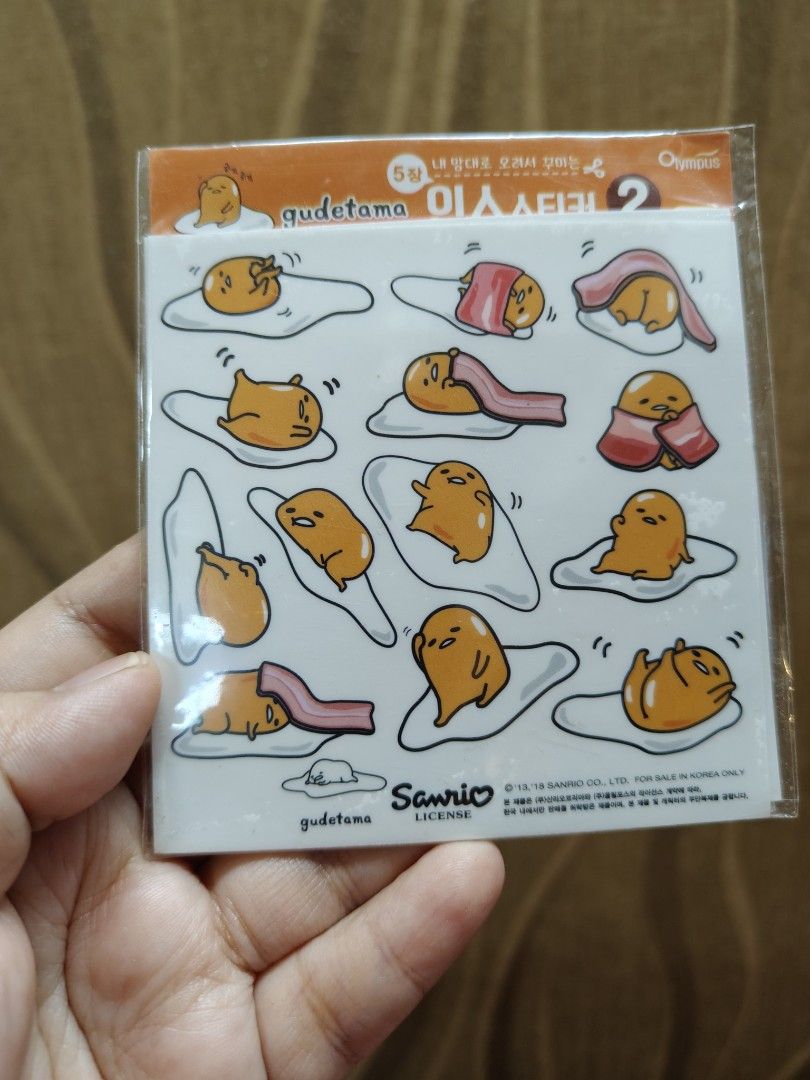 Sanrio Gudetama Stickers (Category: Stationery & School Supplies) located in Santa Rosa. Submitted by mmps249.1 (Listing ID 1467060649, Image 3). Description: Crossposted Mine now, pay now shipping courier: JRS only Gcash payment upon order No reservations.