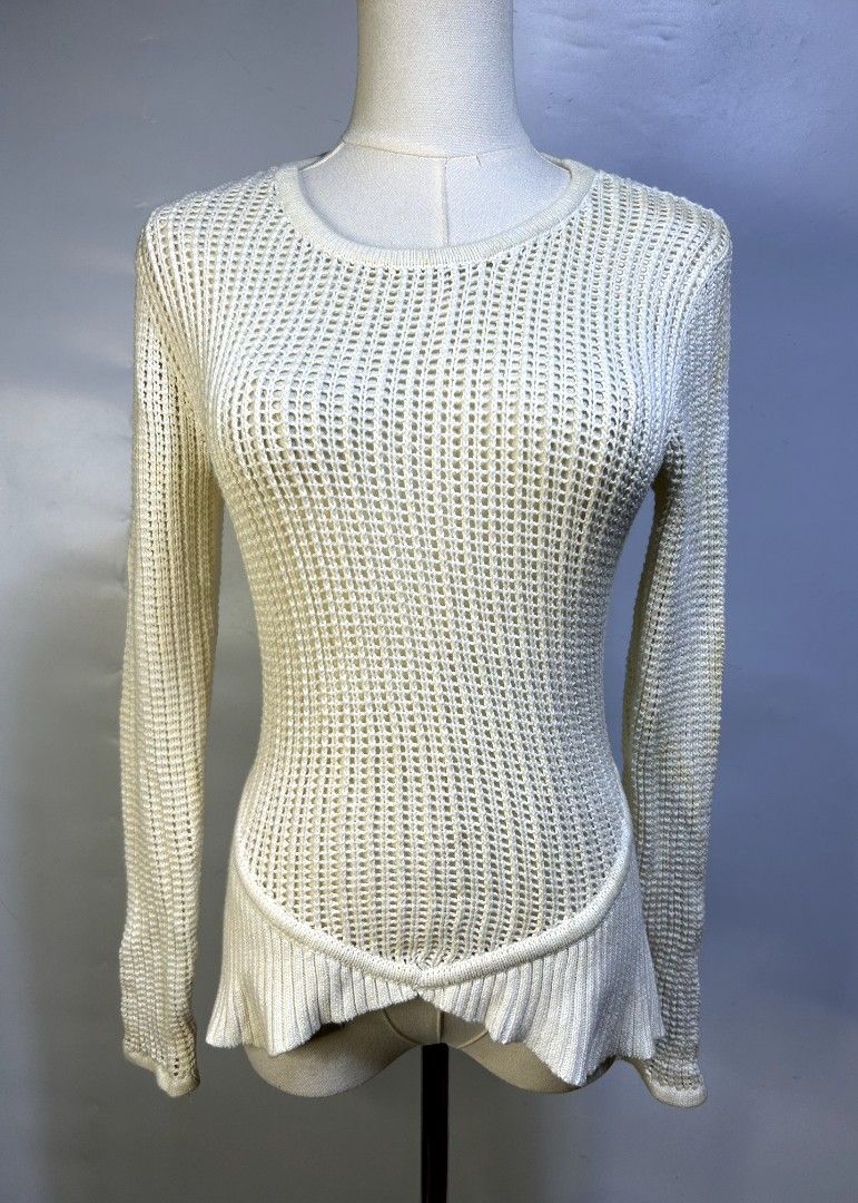 SASS & BIDE Thick Crochet Summer Top (Category: Longsleeves) located in Marikina City. Submitted by wearablearttt (Listing ID 1467053539, Image 3). Description: •S-M •CHECK PHOTOS TO SEE FLAWS •100% COTTON •THICK FABRIC.