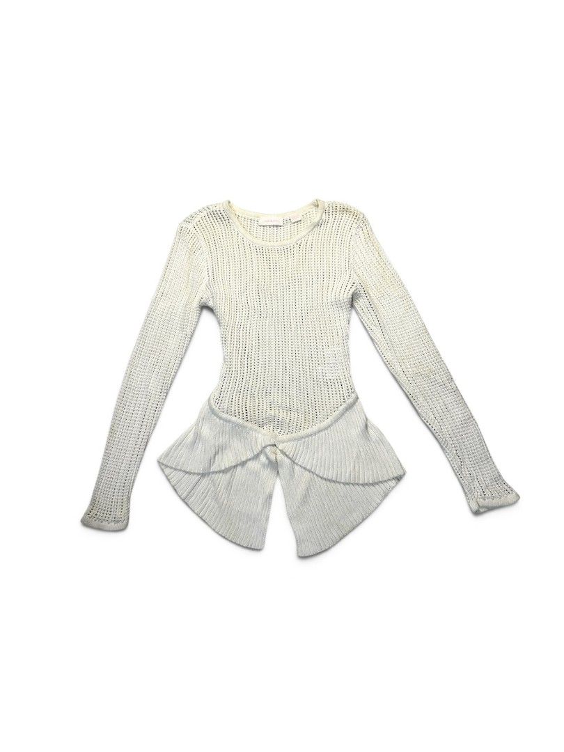 SASS & BIDE Thick Crochet Summer Top (Category: Longsleeves) located in Marikina City. Submitted by wearablearttt (Listing ID 1467053539, Image 2). Description: •S-M •CHECK PHOTOS TO SEE FLAWS •100% COTTON •THICK FABRIC.
