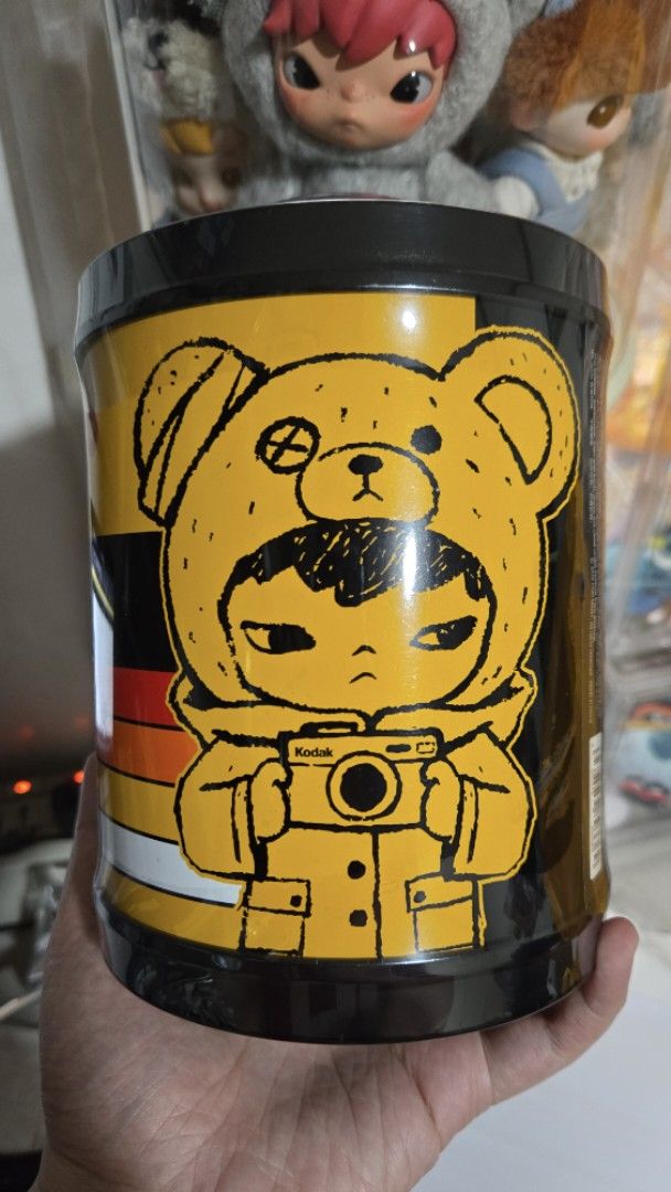 SEALED! Kodak Click Bear Plush Doll Pendant (Category: Plushies & Soft Toys) located in Quezon City. Submitted by dominickevin (Listing ID 1467167655, Image 1). Description: - Brand new and sealed in original packaging - Adorable yellow bear plush pendant wearing a mini camera - Comes inside a unique collectible Kodak film canister - Perfect fun collaboration piece for photography fans and plush collectors - 100% authentic and ready to ship.