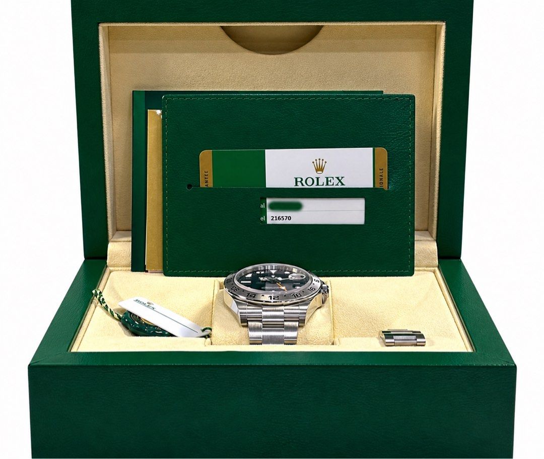 SgWatchHub! Rolex Explorer II 42mm 216570 Black - Discontinued (Category: Watches) located in Singapore. Submitted by singapore_watch_hub (Listing ID 1467098429, Image 1). Description: Discover SgWatchHub.sg — the smart way to manage everything about your watch, all in one place. From finding your next timepiece to getting expert care for the one you love, SgWatchHub connects you to watch specialists, competitive prices, and essential services — 