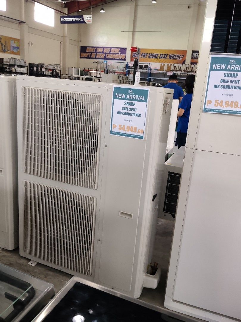 Sharp Gree Split Air Conditioner Floor Standing Unit (Category: Air Conditioning and Heating) located in Caloocan City. Submitted by budlat944-45384 (Listing ID 1466998300, Image 3). Description: Sharp Gree floor standing split air conditioner unit. Model GUHD60ND3FO. Rated voltage 220-240V. Weight 121kg. Includes indoor and outdoor components. Powerful cooling and heating capacity for large spaces. Manufactured in December 2014. Notice notes lac