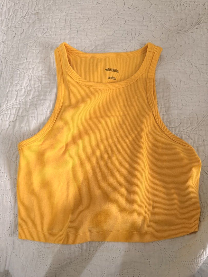 Shein & Wild Fable Ribbed Crop Top Bundle M/L (Category: Sleeveless) located in Manila. Submitted by cassieuuu (Listing ID 1466990947, Image 2). Description: - Hot pink tee style (Shein, Size M) - Stretchy, lightweight knit fabric - Great summer basics, easy to mix and match with high-waisted bottoms.