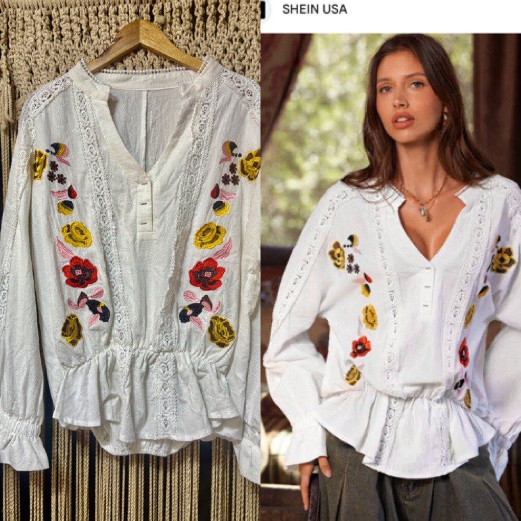 shein cotton linen embroidered design boho top (Category: Blouses) located in Cavite. Submitted by bambimay30 (Listing ID 1466972151, Image 1). Description: .