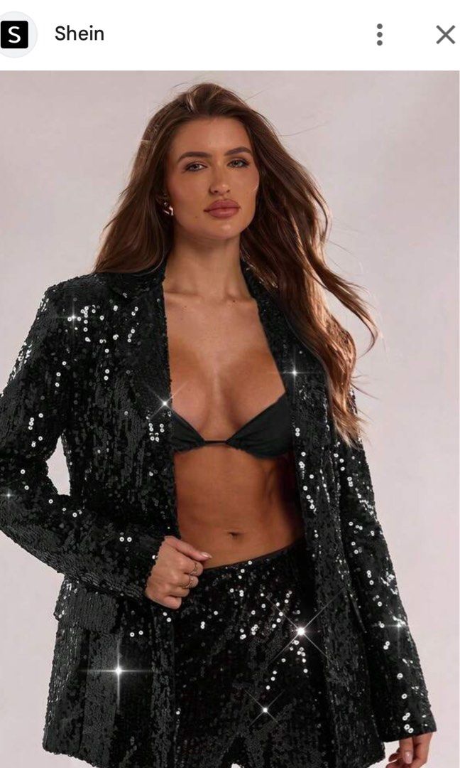 shein fully sequined event blazer (Category: Coats, Jackets and Outerwear) located in Cavite. Submitted by bambimay30 (Listing ID 1466973211, Image 2). Description: .