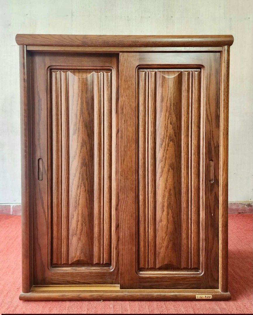 Shoe Cabinet (Category: Shelves, Cabinets & Racks) located in Meycauayan. Submitted by marygracecasimiro (Listing ID 1467167565, Image 2). Description: Wooden Shoe Cabinet Sliding Doors 29”L x 14”W x 37”H Php 4,900🩷.
