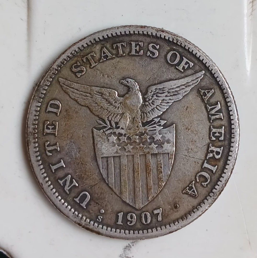 Silver coins 1 peso 1907S (Category: Currency) located in Lipa City. Submitted by MAGBABALOT7 (Listing ID 1467107356, Image 1). Description: silver coins.