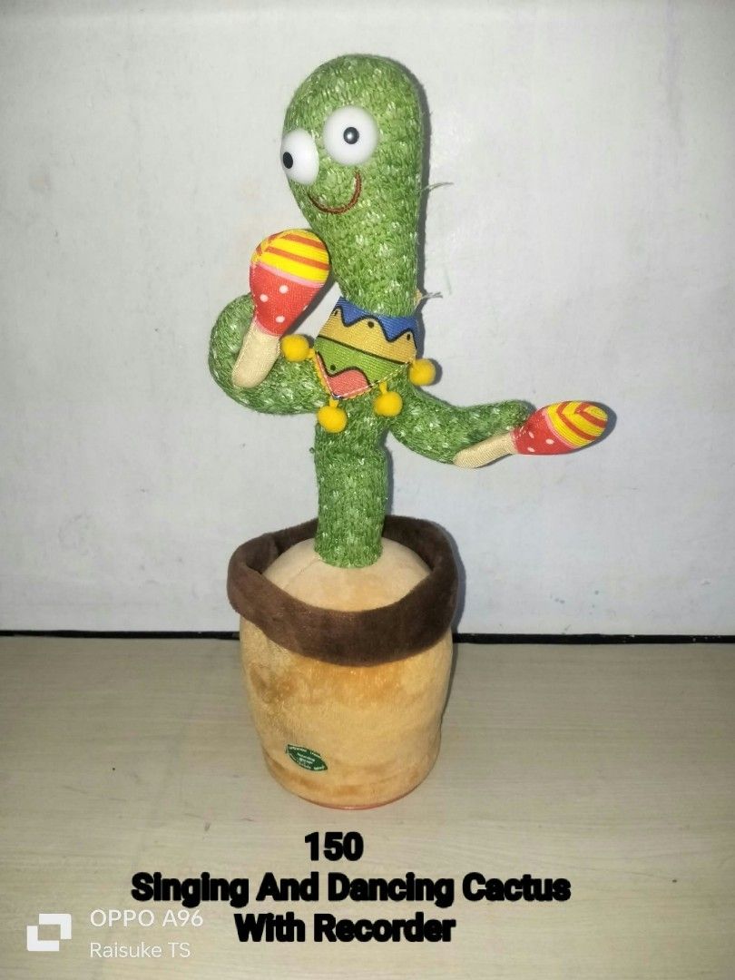 Singing And Dancing Cactus With Recorder (Category: Plushies & Soft Toys) located in Taguig. Submitted by raisuketoysshop (Listing ID 1467080695, Image 1). Description: PTPA NEW ARRIVAL!!.. PLEASE RESPECT POST AND PRICES.. Tested working and in good condition.. Secondhand Items Declared as is pa din po Pm for demo video What you see is what you get.. Please manage your expectations.. +40% COD Sho pee Check Out (sho pee fee+Tax+shipping materials)