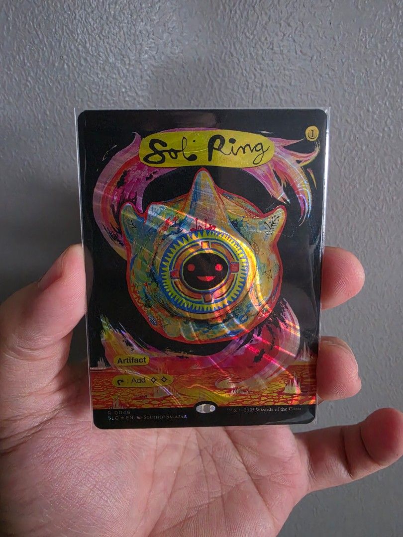 SLC Sol Ring Surge Foil Magic the Gathering (Category: Raw Singles) located in Quezon City. Submitted by migz.consengco (Listing ID 1467052570, Image 1). Description: 🔥 CARD DETAILS Card: Sol Ring Set: Secret Lair (SLC) Surge Foil Condition: Please refer to actual photos 💰 PRICE: 15,000 Quezon City.