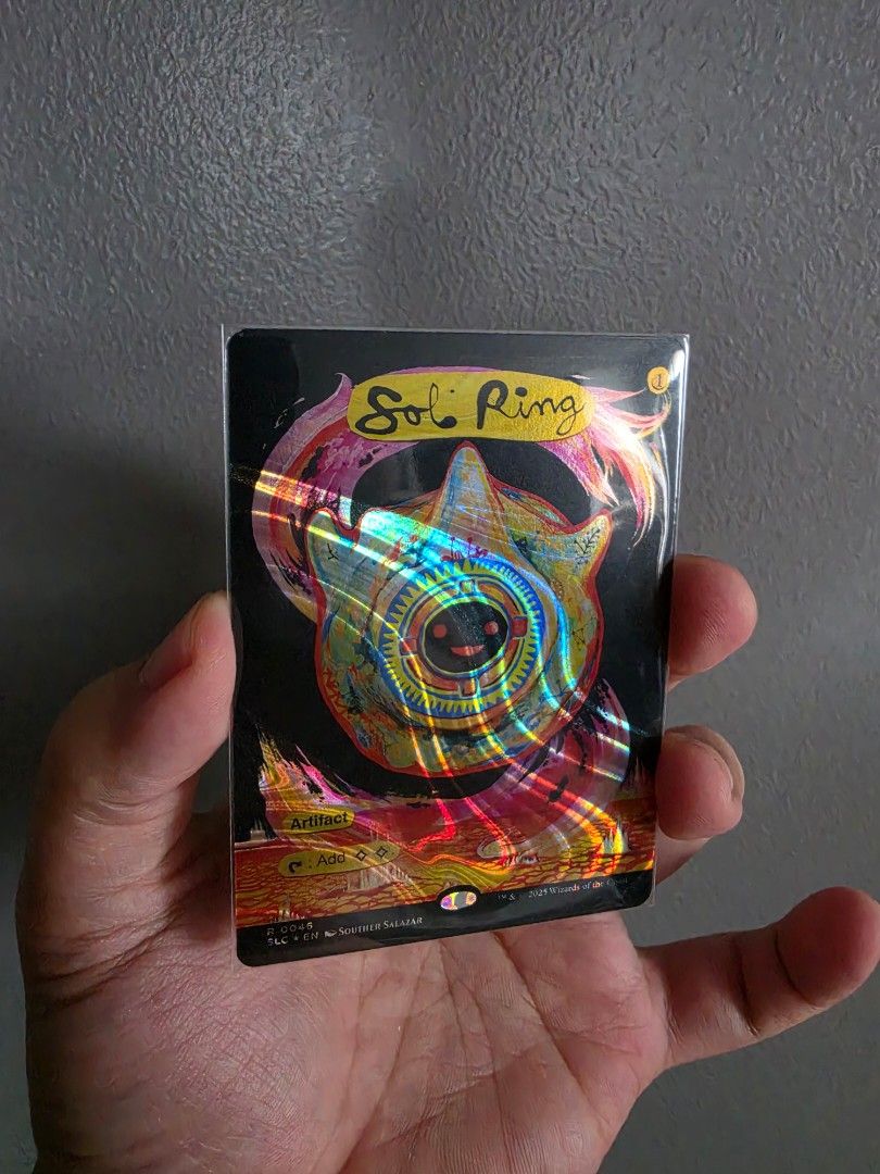 SLC Sol Ring Surge Foil Magic the Gathering (Category: Raw Singles) located in Quezon City. Submitted by migz.consengco (Listing ID 1467052570, Image 2). Description: 🔥 CARD DETAILS Card: Sol Ring Set: Secret Lair (SLC) Surge Foil Condition: Please refer to actual photos 💰 PRICE: 15,000 Quezon City.