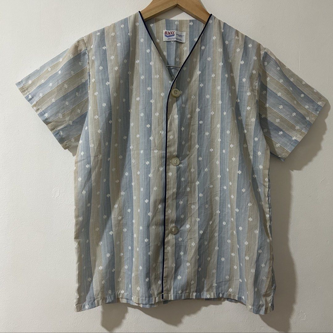 [S/M] Printed Buttondown Sleepwear Top (Category: Shirts) located in Tanza. Submitted by shop_qrated (Listing ID 1467111000, Image 2). Description: Printed Buttondown Sleepwear Top. S/M frames..