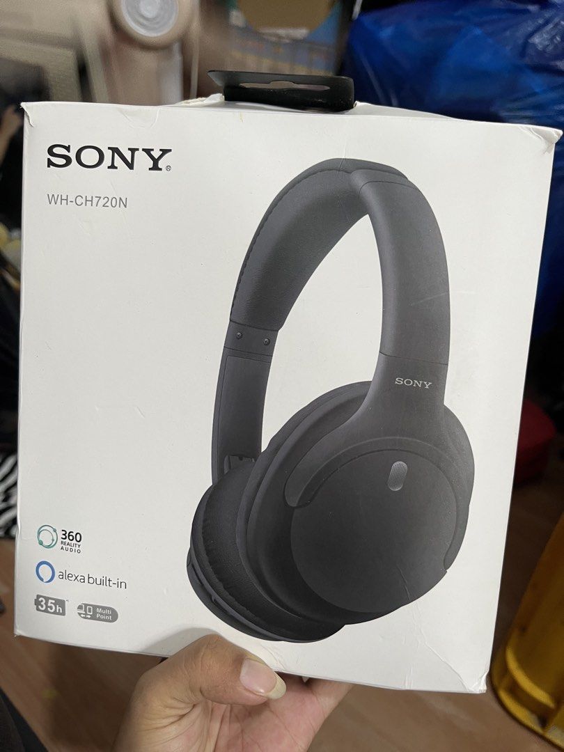 Sony WH-CH720N Wireless Headphones (Category: Headphones & Headsets) located in Manila. Submitted by abbigail029. (Listing ID 1467000880, Image 1). Description: - Model: Sony WH-CH720N Wireless Noise Cancelling Headphones - Color: Black - Inclusions: Original box and manual - Design: Over-ear with plush, comfortable cushions and easily adjustable headband - Battery Life: Up to 35 hours of continuous playback - Connectivity: Multi-point connection