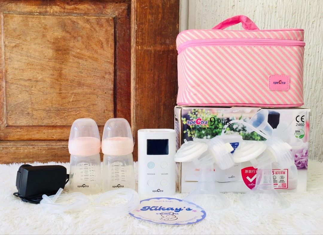 Spectra 9+ (Category: Breastfeeding & Bottle Feeding) located in Manila. Submitted by kikay.store.ph30 (Listing ID 1466971705, Image 1). Description: ❗NEW ARRIVALS ❗️🇺🇸 Spectra 9+ Rechargeable Perfectly working Suction strong Authentic ✅️ Condition : likenew Inclusion : machine - charger - backflow - valve - tubing - 28mm flange - spectra bottles - insulated bag Price: 3800 MOP: GCASH, BDO, MOD: SCO FOR SHIPPING PURPOSE, BUS SHIPPING, JNT, LBC 