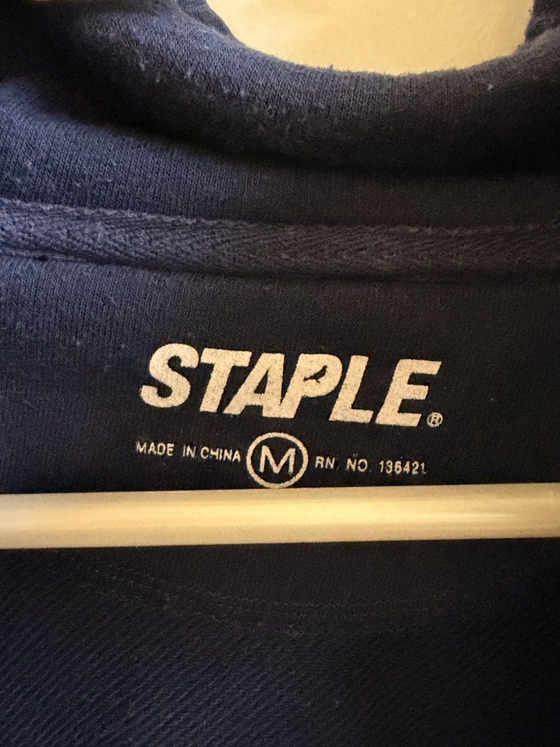 Staple Pigeon Colorblock Zip-Up Track Jacket Size M (Category: Coats, Jackets and Outerwear) located in Manila. Submitted by lanzblade (Listing ID 1467063597, Image 2). Description: - Size: Medium - Design: Bold colorblock (Blue, yellow, white, green, pink, and navy panels) - Features: Stand collar, full zip closure, ribbed cuffs and hem - Material: Soft cotton blend - Condition: Clean, excellent, and ready to wear.
