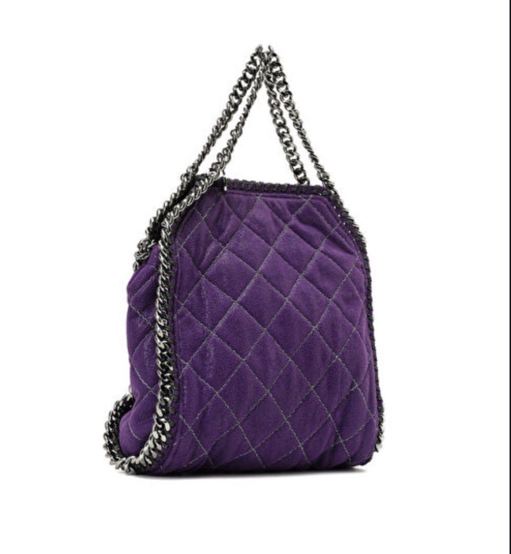 Stella McCartney Purple Falabella Bag (Category: Luxury Bags & Wallets) located in Cabanatuan. Submitted by boutiquelouise (Listing ID 1467021187, Image 2). Description: W-14 inches H-15 inches.