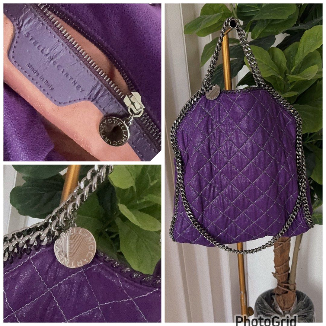 Stella McCartney Purple Falabella Bag (Category: Luxury Bags & Wallets) located in Cabanatuan. Submitted by boutiquelouise (Listing ID 1467021187, Image 1). Description: W-14 inches H-15 inches.